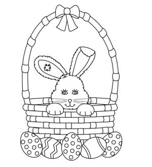 Paskalya boyama sayfası,  coloring page, Paskalya tavşanı, 