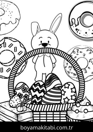 Paskalya boyama sayfası – boyama çalışması, yaratıcılığı geliştirir