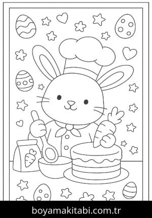Paskalya boyama sayfası,  coloring page, , 