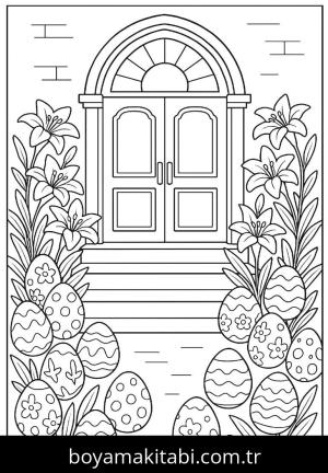 Paskalya boyama sayfası,  coloring page, , 