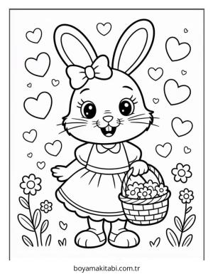 Paskalya boyama sayfası – yaratıcılığı geliştirir, keyifli zaman