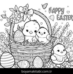 Paskalya boyama sayfası,  coloring page, , 