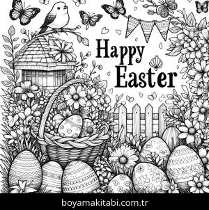 Paskalya boyama sayfası,  coloring page, , 