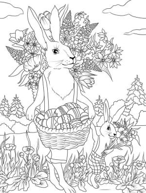 Paskalya boyama sayfası,  coloring page, Gerçekçi Paskalya, 