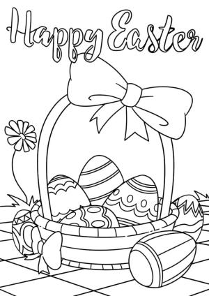 Paskalya boyama sayfası,  coloring page, Mutlu Paskalyalar Ücretsiz Yazdırılabilir, 