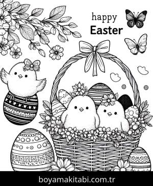 Paskalya boyama sayfası,  coloring page, , 