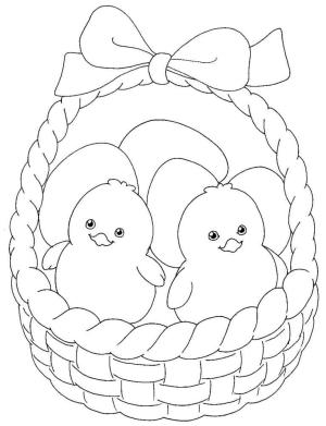 Paskalya boyama sayfası,  coloring page, Paskalya Civcivleri, 