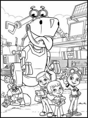 Paslı Perçinler boyama sayfası,  coloring page, Ücretsiz Paslı Perçinler Karikatür, 