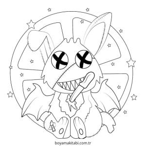 Pastel boyama sayfası – boyama çalışması, yaratıcılığı geliştirir