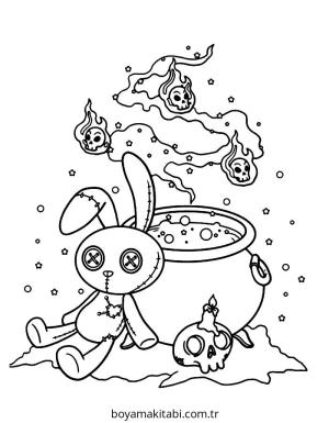 Pastel boyama sayfası – kolay boyama, eğitici aktivite