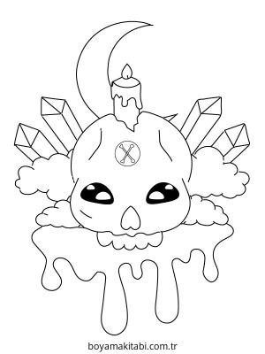 Pastel boyama sayfası – okul öncesi, evde etkinlik