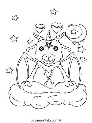 Pastel boyama sayfası – okul öncesi, evde etkinlik