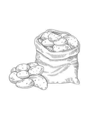 Patates boyama sayfası,  coloring page, Patates Çuvalları, 