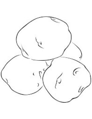 Patates boyama sayfası,  coloring page, Dört Patates, 