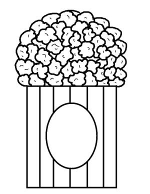 Patlamış Mısır boyama sayfası,  coloring page, Patlamış Mısır – Sayfa 7, 