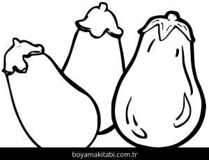 Patlıcan boyama sayfası – boyama etkinliği, çocuk aktivitesi