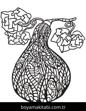 Patlıcan boyama sayfası – eğitici aktivite, yaratıcılık