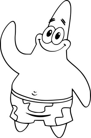 Patrick Star boyama sayfası, Patrick Star coloring page, , 