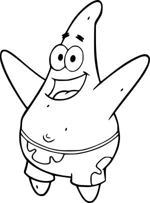 Patrick Star boyama sayfası, Patrick Star coloring page, , 