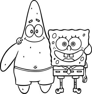 Patrick Star boyama sayfası, Patrick Star coloring page, , 