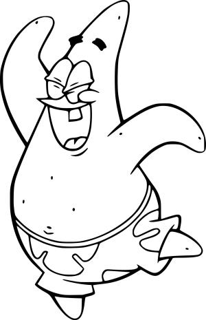 Patrick Star boyama sayfası, Patrick Star coloring page, , 