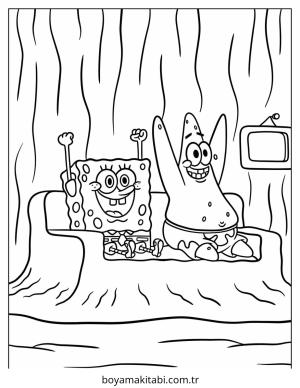 Patrick Star boyama sayfası – kolay boyama, eğitici aktivite