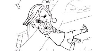 Patron Bebek boyama sayfası,  coloring page, Tim patron bebek Oyuncak tabanca, 