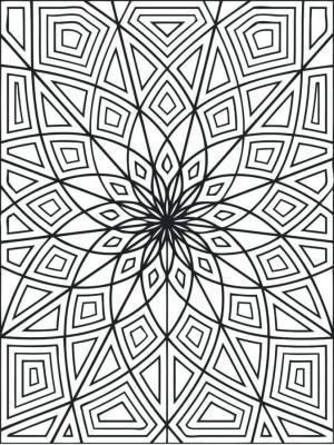 Desen boyama sayfası,  coloring page, Geometrik süsleme., 