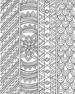 Desen boyama sayfası,  coloring page, Çeşitli boyama desenleri, 