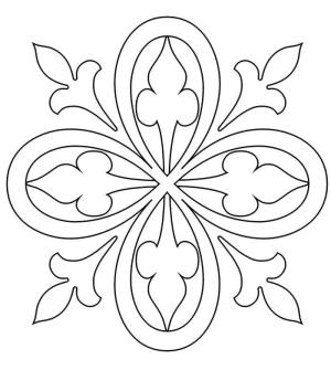 Desen boyama sayfası,  coloring page, Güzel süsleme, 