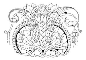 Desen boyama sayfası,  coloring page, Sıra dışı bitki sapları., 