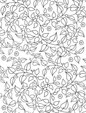 Desen boyama sayfası,  coloring page, Yapraklı dallı ağaç, 