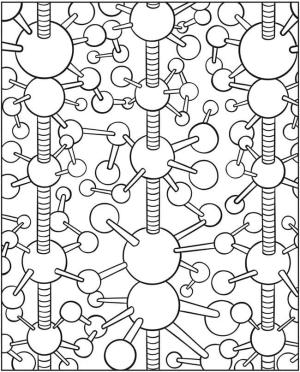 Desen boyama sayfası,  coloring page, Stres giderici moleküller., 