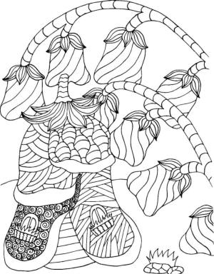 Desen boyama sayfası,  coloring page, Bahar çanları, 