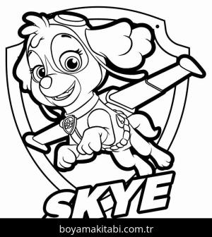 Paw Patrol boyama sayfası – keyifli zaman, renkli çizimler