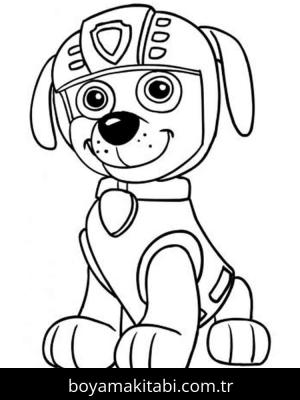 Paw Patrol boyama sayfası – boyama çalışması, yaratıcılığı geliştirir
