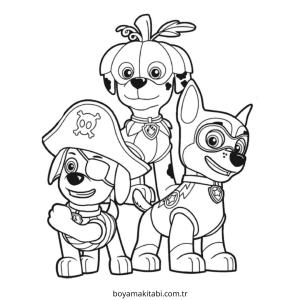 Paw Patrol boyama sayfası – yaratıcılık, eğlenceli etkinlik