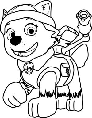 Paw Patrol boyama sayfası,  coloring page, Mutlu Everest, 