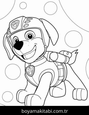 Paw Patrol boyama sayfası – eğlenceli etkinlik, el becerilerini geliştirir