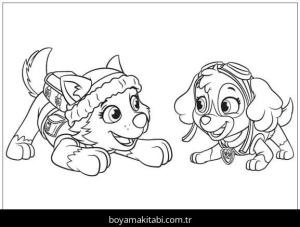 Paw Patrol boyama sayfası – eğitici aktivite, yaratıcılık