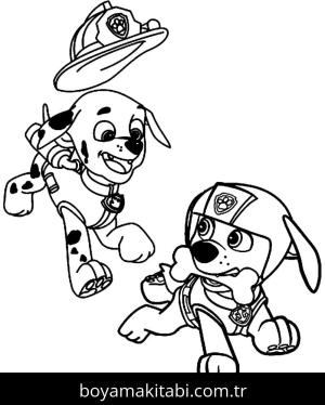Paw Patrol boyama sayfası – yaratıcılığı geliştirir, keyifli zaman