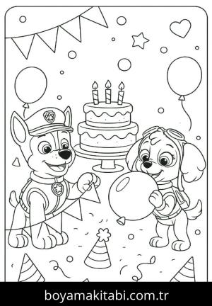 Paw Patrol boyama sayfası,  coloring page, harika, eğlenceli, minimal