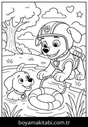 Paw Patrol boyama sayfası,  coloring page, harika, tatlı, kolay