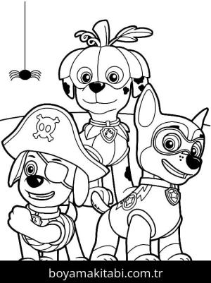 Paw Patrol boyama sayfası – evde etkinlik, ücretsiz yazdır