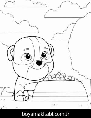 Paw Patrol boyama sayfası – eğlenceli etkinlik, el becerilerini geliştirir