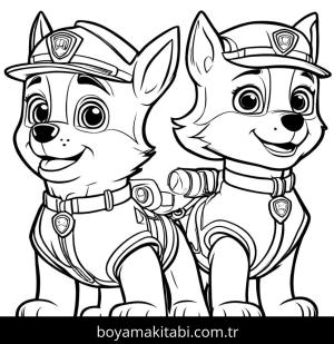 Paw Patrol boyama sayfası,  coloring page, harika, harika, karikatür