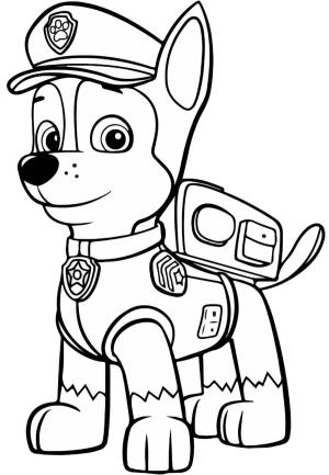 Paw Patrol boyama sayfası,  coloring page, PAW Devriye Kovalamacası, 