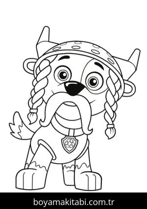 Paw Patrol boyama sayfası – kolay boyama, eğitici aktivite