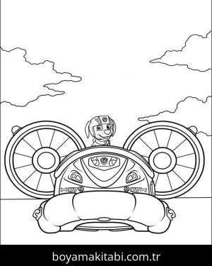 Paw Patrol boyama sayfası – okul öncesi, evde etkinlik