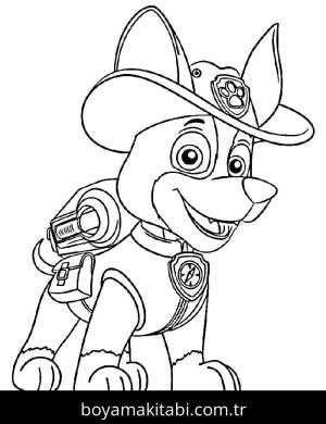 Paw Patrol boyama sayfası – boyama etkinliği, çocuk aktivitesi